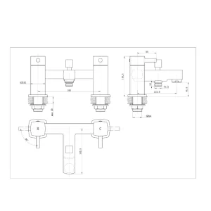 Newport Bath Shower Mixer 151558