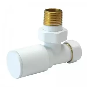 Round Angled Valve Matt White