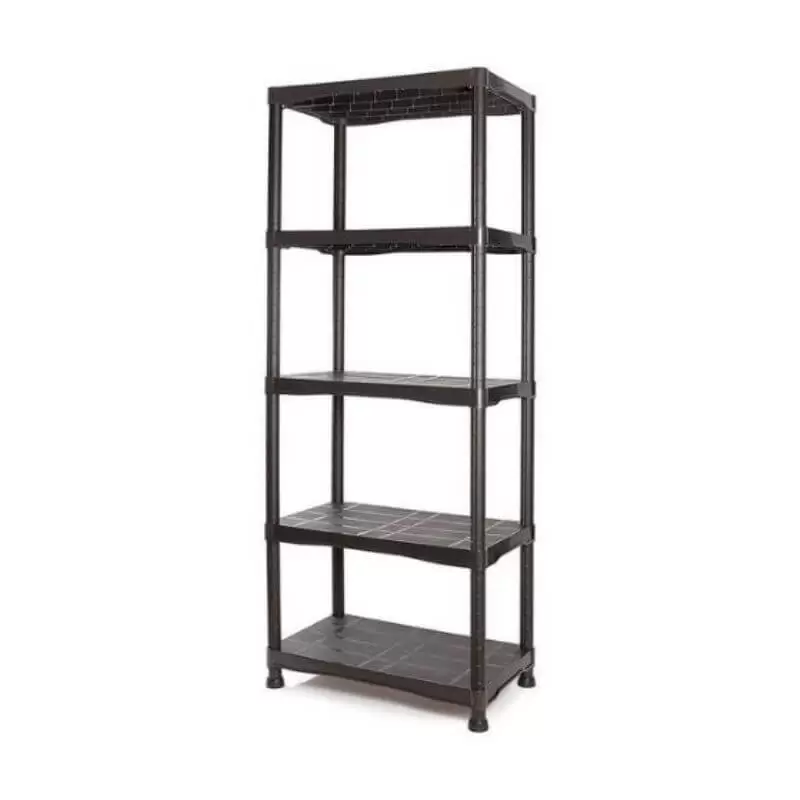 Black Plastic Shelving Unit 1800mm x 600mm x 300mm