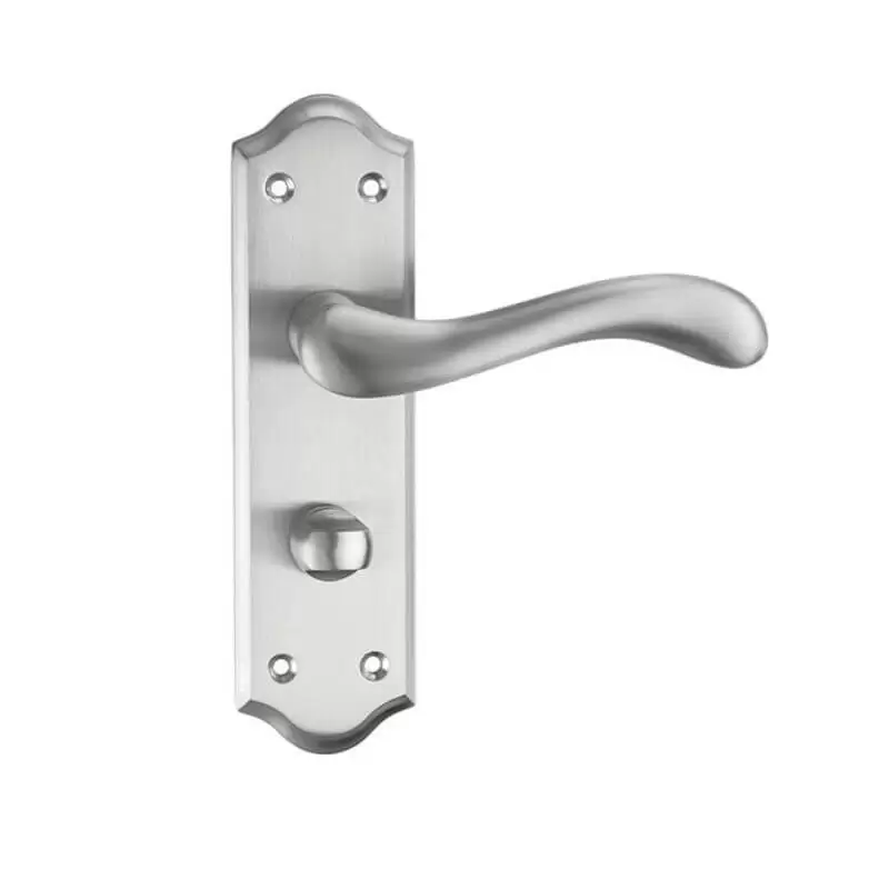 Fortessa Versailles Satin Chrome Privacy Door Handles Box Set