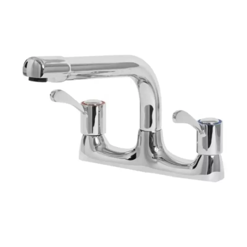 Dual Flow Lever Deck Kitchen Sink Mixer Tap