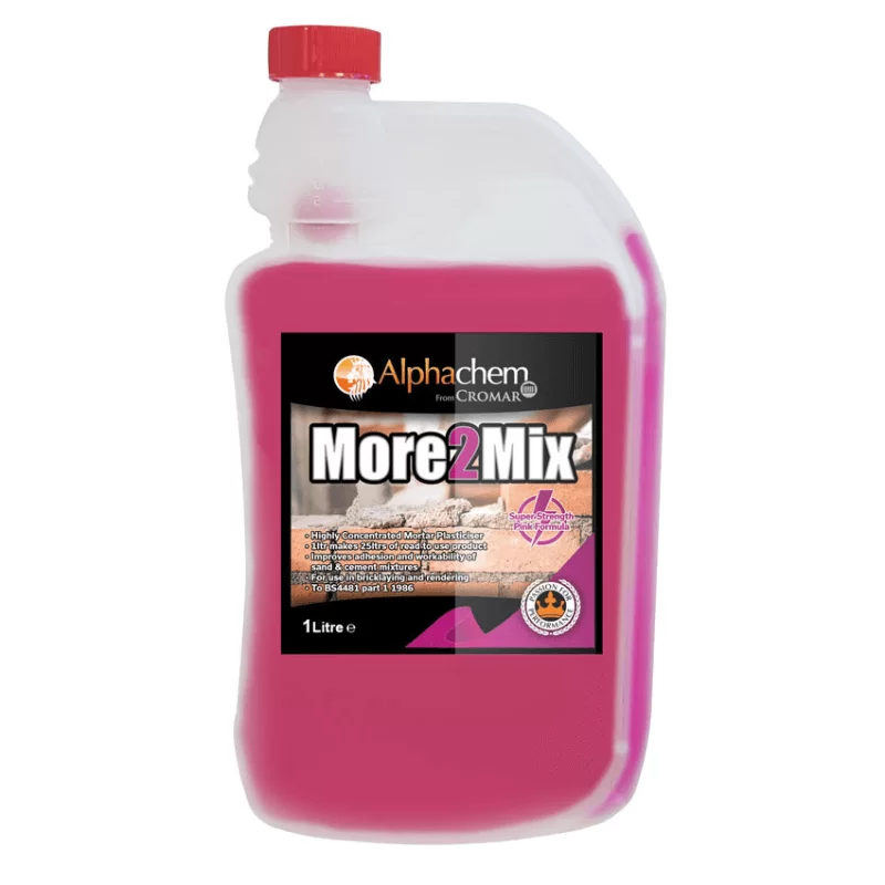 More2Mix Mortar Plasticiser 1L – Highly Concentrated