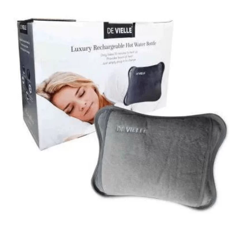 Electric Hot Water Bottle – Rechargeable – Grey