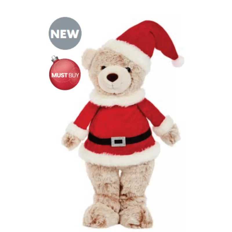 Christmas Teddy Santa – Large